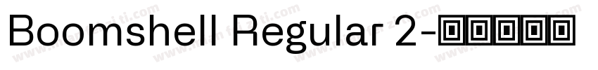 Boomshell Regular 2字体转换